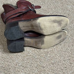 Sesto Meucci Faux Fur Lined Brown Leather Ankle Boots Women’s Size 6.5 M Photo 4