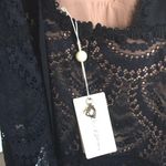 For Love & Lemons Bridget Black Lace Off The Shoulder Dress Photo 3