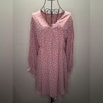 Versona  Blush Long Sleeve Polka Dot Dress Photo 1