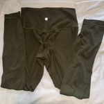 Lululemon Athletica Dark Olive Align 25 inch Leggings Photo 3