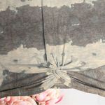 Juicy Couture 🍁 Tie Die Top Faux Tie Front Grey Blue Viscose Blend Sz XL Photo 7