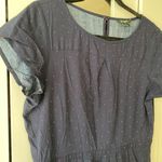 J.Crew Blue & Red Polka Dot Dress Cap Sleeve Pockets Women's Size 6 Photo 8