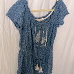 Rewind : Denim Blue Floral Romper- M Photo 6