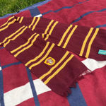 Harry Potter Gryffindor burgundy yellow scarf fringe fun costume warm winter Red Photo 0