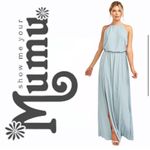 Show Me Your Mumu  Silver Sage Heather Halter Dress Size Small Photo 2