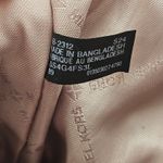 Michael Kors Hyde Large Leather MK Logo Satchel Purse- Beige $628 Photo 6