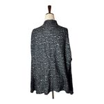 Eileen Fisher  Sweater Women 1X Black Gray Textured Knit Open Front Cardigan Photo 1