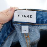 frame denim FRAME Le Original High Rise Cropped Straight Leg Jeans Bluejay Rips Women's 29 Photo 5