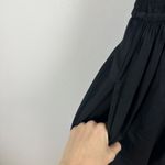 Madewell Petite Poplin Smocked Maxi Dress Jet Black Minimalist Cotton XXS NWT Photo 9