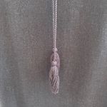 Gap  shift linen blend dark blue dress with‎ white floral embroidery. Size Medium Photo 5