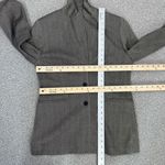 Amanda Smith  Herringbone Oversized Blazer Jacket Black Tan 6 Single Breasted Photo 11