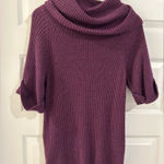 Loft  Short Sleeve Ribbed Sweater Purple Size S Photo 0