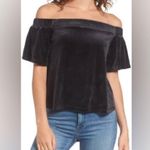 Juicy Couture NWT  Black Label
Track Velour Off-the-Shoulder Top  Size Medium Photo 8