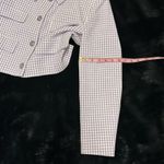 ZARA  Tweed Checkers Long Sleeve Crop Blazer Jacket   Photo 6