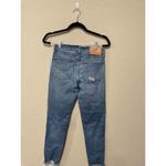 RE/DONE 70s Stove Pipe High-Rise Distressed Crop Jeans Size 25 Photo 6