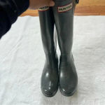 Hunter  Original Gloss Tall Gray Rain Boots Size 5M 6F US.  37 Photo 4