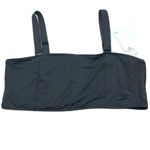 Good American Contour Bikini Crop Top Square Neck Adjustable Black 7 US 4XL Photo 2