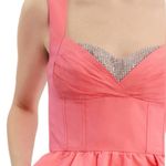 Rebecca Vallance Brydie Crystal Embellished Taffeta Mini Dress Bubblegum Pink Size 2 Photo 3