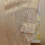 Elegant cream sequined cargo pants size M Size M Photo 4