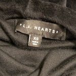 PacSun  black velvet velour material hoodie Photo 3