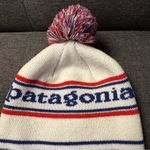Patagonia White and Blue Beanie Photo 7
