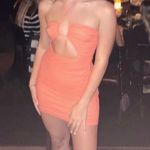 Cotton Candy LA Orange Body on Mini Dress Photo 1