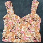 Japna Floral Print Crop Top Size Medium Photo 8
