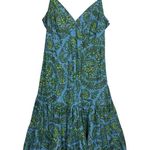 Gap Vintage Tiered Babydoll Floral Dress Size 12 Blue Green Ruffle Fairy Y2K Photo 0