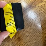 mix no. 6 Black Platform Mule Heels Size 6 Retro 90s Style Faux Suede Feel EUC Photo 8