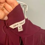 Naked Zebra Eggplant Open Back Button Up Top Photo 3