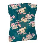 Women’s One Size Sheer Floral Kimono Cardigan Cover Up Teal Floral Lightweight Blue Size L Photo 5