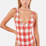 Solid & Striped π Michelle Eyelet Gingham Swimsuit Photo 10