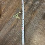 Vintage Mint Green Acrylic Flowers Statment Necklace Gold Tone Chain Photo 6