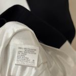 Classic Black White Sheath Dress Size 2 Sleeveless Sheath Career Office Preppy Photo 4