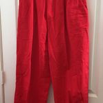 FINAL MARKDOWN Ladies Eleanor cotton vintage slacks 12 Red Photo 0