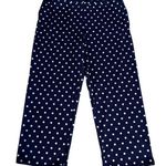 Lands End Plus Size 1X 16 18 16W 18W Polka Dot Swim Beach Pants Pockets Navy Blue Photo 0