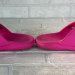 Crocs Classic Sandals Womens 7 Men 5 Pink Charms Two Double Strap Bright Comfort Photo 7