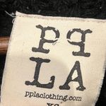 PPLA  Women’s Black Chunky Knit Distressed Detail Turtleneck Fonda Sweater Photo 2