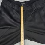 Banana Republic  Womens Wide Leg Cropped Pants Black Linen Blend Size 12 Photo 4