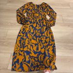 La Ligne Imogen Dress Silk Faux Wrap Floral Keyhole Maxi Dress Size L *FLAW Orange Size L Photo 10