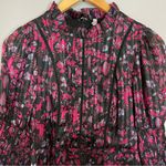 Urban Outfitters Laura Ashley Maisy Mock Neck Mini Dress Floral Shirred Black UO Photo 10