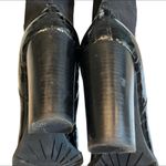 Isaac Mizrahi New York Isgeogin Black Leather Croc Tall boots Photo 9
