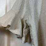 For Cynthia Plus Size  100% Linen S/S Tan Bell Sleeves Blouse Size 2X EUC #6767 Photo 5