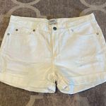 Obey  cuffed denim jean shorts size 29 in white Photo 0