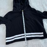 Divided by H&M Game On Hoodie Womens XS Black Short Sleeve Cropped Pullover Bold Photo 5