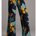 Anthropologie  Maeve Escape Printed Pants Women's 10 Multicolor Tropical Wide Leg Photo 9
