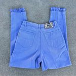 Vintage 90s Gitano purple high rise taper ankle eyelet lace ankle trim jeans Size 26 Photo 1