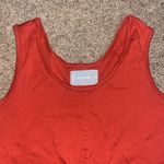 Everlane  The Luxe Cotton Tank Jumpsuit Wide‎ Leg Cropped Rust XXS Photo 5