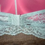 PINK - Victoria's Secret Victoria’s Secret PINK Lace Push- Up Halter Blue Bra Size Medium Photo 3