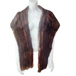 Vintage Elegance In Furs By Eunice Brown Striped Mink Fur Stole Photo 1